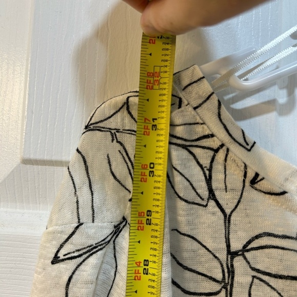 Cynthia Rowley Plus Size 100% Linen Popover Blouse 3X Tunic Casual Cottage - Picture 6 of 8